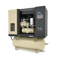 Compresseur d'air à piston alternatif lubrifié à deux étages Ingersoll Rand 2340B3/8 2kw 4kw 5kw 7kw