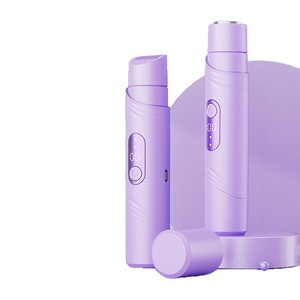 Afeitadora eléctrica de doble cabezal, depiladora recargable para todo el cuerpo, unisex, color morado - Product Image 5