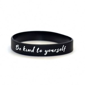 Pulsera de Silicona con Frases Inspiradoras, Regalo para Estudiantes, Recompensa para Actividades, Pulsera de Goma con Logotipo Personalizado - Product Image 4