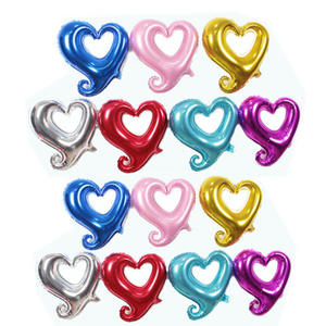 Ballon Hélium avec Crochet en Forme de Coeur de 40 Pouces, Décoration d'Anniversaire, de Mariage et de Saint Valentin, 1 Pièce - Product Image 1