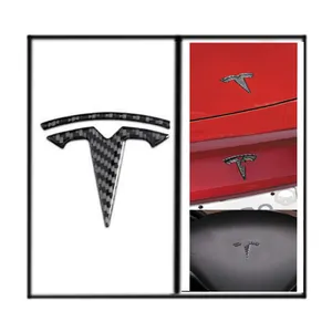 碳纤维超厚标志金属贴纸改装贴纸侧个性化创意汽车尾标特斯拉Model 3