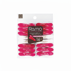 RAMO 16 pezzi Pink/bianco per biancheria spille da bucato Premium per una comoda organizzazione - Product Image 1