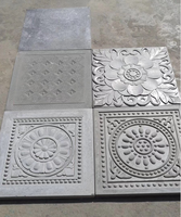 Moules en plastique décoratifs pour béton pour carreaux Moule avec motif floral