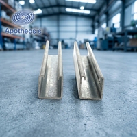 Profilés en acier au carbone Q235 galvanisés à chaud pour la construction, support sismique et supports muraux pour auvents