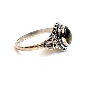 Wholesale Silver 925 Women and <b>Girls</b> <b>Ring</b> with Natural Labradorite Stone <b>Rings</b> Wholesale Indian Silver <b>Ring</b> - Product Image 4