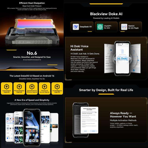 ราคาขายส่ง Blackview ROCK 5 โทรศัพท์มือถือสุดทนทาน 6GB+256GB, หน้าจอ 6.78 นิ้ว Android 16 แบตเตอรี่ 20000mAh ชาร์จเร็ว 33W 4G OTG NFC สมาร์ทโฟน - Product Image 5