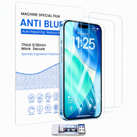 Machine de découpe de films de protection d'écran HD en TPU/EPU anti-lumière bleue pour téléphones portables, personnalisée pour la vente au détail, pour iPhone 15 16 17 Pro Max