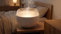 Humidificateur ultrasonique à grande capacité avec haut-parleur puissant pour chambre à coucher, à effet de goutte d'eau dansante et bruit blanc, OEM ODM, logo personnalisé