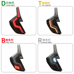 ไฟท้าย LED แบบดัดแปลงสำหรับ Honda Fit <span class=keywords><strong>Jazz</strong></span> ปี 2014 ถึง <span class=keywords><strong>2020</strong></span> 2015 2017 จำนวน 1 คู่ - Product Image 4