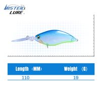Воблер MISTER LURE 110 мм 19 г, изготовленный на заказ, из твердого пластика, плавающая приманка, крэнкбейт для рыбалки