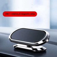 Support de téléphone portable universel pour tableau de bord de voiture, support de tablette flexible en alliage de zinc rotatif à 360 degrés, aimant personnalisé avec logo