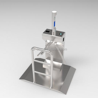 Torniquete Portátil de Acero Inoxidable con Control de Acceso Facial y Prevención de Colisiones para Eventos Deportivos