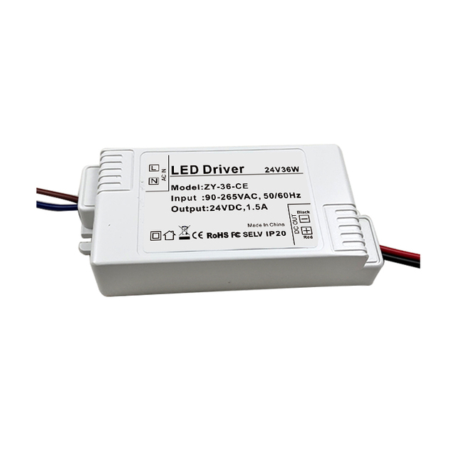 Factory Wholesale Good Price Plastic Constant Voltage Driver 12v/24V for Indoor Led Lighting Power Supply with Certifications