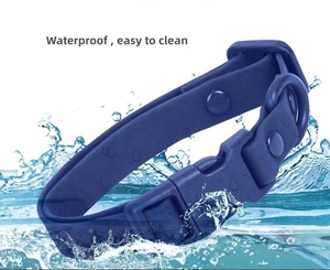 Özel su geçirmez anti-mantar PVC kaplı naylon Pet Pet güvenlik için tüy dekorasyon ile köpek göğüs tasması lüks hızlı bırakma - Product Image 6