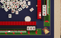 Set Mahjong & Poker Liburan Natal - 160 Buah Ubin Akrilik Ramah Lingkungan Pola Bunga Salju Hadiah untuk Penggemar Permainan