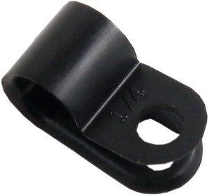 Abrazadera de Cable Tipo Trefoil de 12.7mm, Negra, de Nylon, para Montaje con Tornillo, para Cables de Plástico de 1/2 Pulgada - Product Image 2