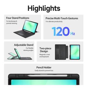 Pour <span class=keywords><strong>Samsung</strong></span> Galaxy <span class=keywords><strong>Tab</strong></span> A11+ / A9+ DUX DUCIS DK Series Clavier sans fil magnétique rétroéclairé Étui pour <span class=keywords><strong>tablette</strong></span> en cuir vegan - Product Image 3