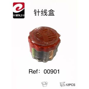 Mnj Sewing Kit With Needles And Thread Red Color 12Pcs For Home Use - Product Image 1