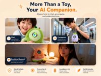 Roboter-Plüschtier KI-Begleiterpuppe für Kinder zum Erlernen des Geschichtenerzählen, Beruhigendes Heimspiel Saimi Künstliche Intelligenz