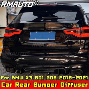ชุดแต่งกันชนหลัง ดิฟฟิวเซอร์กันชนหลัง สปอยเลอร์กันชนหลัง สำหรับ BMW X3 G01 G08 ปี 2018-2021 อุปกรณ์ตกแต่งรถยนต์ - Product Image 4