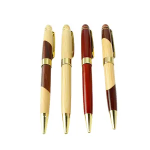 友好的Koa胡桃木钢笔圆珠笔，带定制徽标钢笔圆珠笔，用于礼品