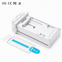 Protection d'écran en verre trempé 9H Grade AAA, couverture intégrale 3D, anti-traces de doigts, compatible avec la machine à film automatique