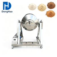 Mélangeur à double cône automatique en acier inoxydable 304 avec écran tactile PLC et moteur AC pour le mélange de poudres sèches et d'épices