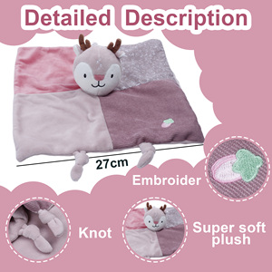 Serviettes apaisantes pour nouveau-nés, vente en gros d'usine, berceuses pour bébés, poupées apaisantes, serviettes apaisantes en tissu doux - Product Image 3