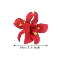 Pince à cheveux Q&Y avec fleurs artificielles hawaïennes d'hibiscus, d'orchidée et de plumeria pour femmes, filles et enfants, idéale pour les fêtes ou la fête des Mères