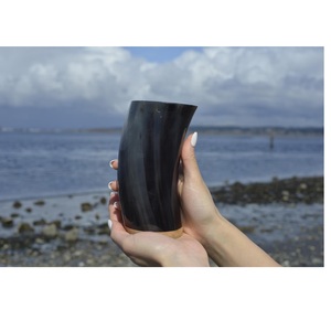 Vaso de Cuerno de Vaca de Excelente Calidad, Ecológico, Apto para Lavavajillas, Rústico, Hecho a Mano, Colección de Regalos para el Hogar y Bar, Disponible - Product Image 5