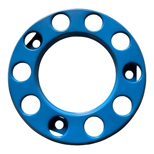 Pièces de carrosserie de camion de haute qualité, cache-moyeu de roue de camion rouge, jaune, bleu, gris, vert, 22,5 pouces, 430 mm, universel pour camions - Product Image 1