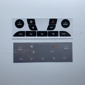 Repair <b>Decals</b> <b>Stickers</b> for Ford Focus 1999-2005 Air Condition AC Climate Control Worn Peeling Button PVC Car Accessories - Product Image 2