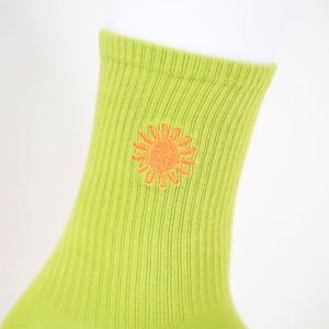 Unisex Cotton <b>Socks</b> with Custom Embroidered Text Logo Knitted Bachelorette Party <b>Gift</b> Digital Printing on Cuff - Product Image 2