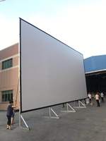 Écran de projection TELON 100 pouces pliable rapidement noir mat blanc, installation facile, camping, portable, extérieur, pliage avant/arrière