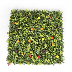 ZC Home Garden Decor Protección UV Topiary Panel de frutas de plástico Artificial Hierba verde sintética Pared de fondo - Product Image 1