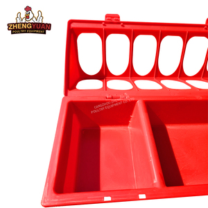 Kit d'alimentation pour poulets en plastique rouge, connectable, vente en gros, avec conception <span class=keywords><strong>anti</strong></span>-écrasement - Product Image 5