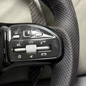 สำหรับ Mercedes Benz <span class=keywords><strong>AMG</strong></span> GT พวงมาลัยรถยนต์รถยนต์ W205 C205 C217 W223 W253 W463 W166 W177 W213คาร์บอนไฟเบอร์ - Product Image 4