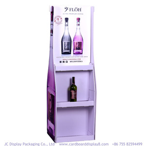 Benutzer definierte POS Drink Beverage Wein Bierflasche Regal Boden Display Racks Pop-up PVC Wellpappe Karton Karton Displays Stand - Product Image 5