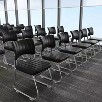 Chaise de conférence multifonctionnelle confortable pour le mobilier de bureau, chaise empilable pour la réception, chaise de formation pour salle de réunion