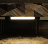 Lampu LED Sensor Gerak PIR di Bawah Kabinet Lampu Isi Ulang USB 20cm 40cm Lampu Dinding Ultra-tipis Lampu Malam Lemari Dapur