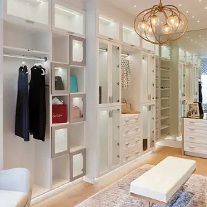 Ev modası fransız tarzı krem beyaz yatak odası dolabı dolap dolap tasarımları