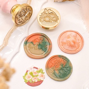 Perles de <span class=keywords><strong>cire</strong></span> en laiton avec manche en bois pour <span class=keywords><strong>sceau</strong></span> de <span class=keywords><strong>cire</strong></span> personnalisé avec votre propre logo - Product Image 4