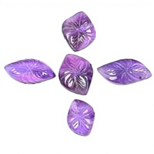 Piedras Preciosas Sueltas de Amatista Natural, Formas Mixtas, Color Morado Tallado para Joyería - Product Image 1