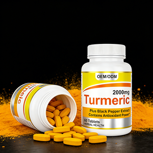 OEM ODM Herbal Supplement <strong>Turmeric</strong> <strong>Curcumin</strong> <strong>Tablets</strong> with Black Pepper for Joint Health Gluten-Free - Product Image 2