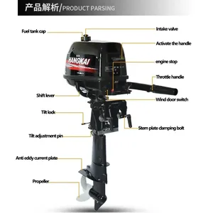 <span class=keywords><strong>Moteur</strong></span> à essence puissant HANGKAI 2 temps 40 CV <span class=keywords><strong>pour</strong></span> bateau pneumatique d'assaut de 3,0 m, kayak/canoë <span class=keywords><strong>pour</strong></span> 3-4 personnes - Product Image 3