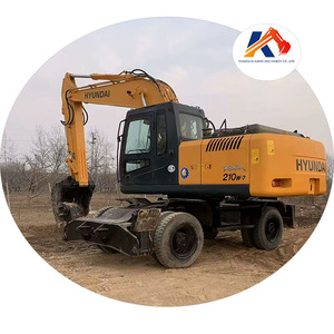 แชสซียาง210W-7สภาพถนนฮุนไดมือสองปรับให้เข้ากับรถขุดที่หลากหลายได้อย่างมีประสิทธิภาพและประหยัดรถขุดล้อเชื้อเพลิง - Product Image 1