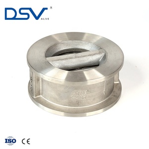 DN200 ANSI 150LB <span class=keywords><strong>SS316</strong></span> Kép Tấm Mùa Xuân Wafer Kiểm Tra Van Với CE Đánh Dấu - Product Image 4