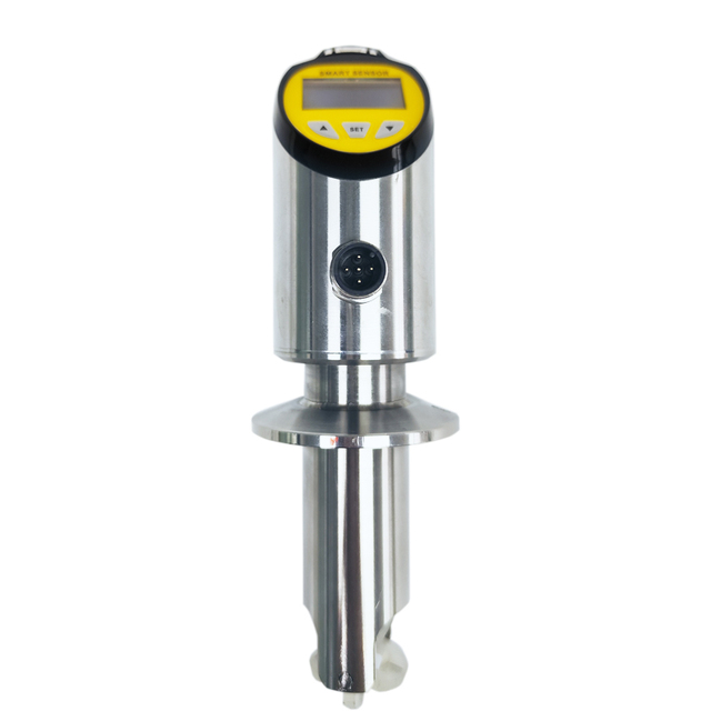 FXC Smart Digital Insertion Turbine Flow & Temperature Sensor Stainless Steel Chemical Fuel Liquid Oil Digital Gas Water 0.5 L