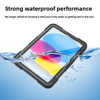 Étui de protection antichoc étanche en TPU pour tablette Apple iPad étui étanche A16 11ème génération avec béquille