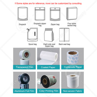 Machine automatique d'emballage de nourriture pour chat Doypack Premade Bag Mini Ziplock Pouch Fill OCEAN